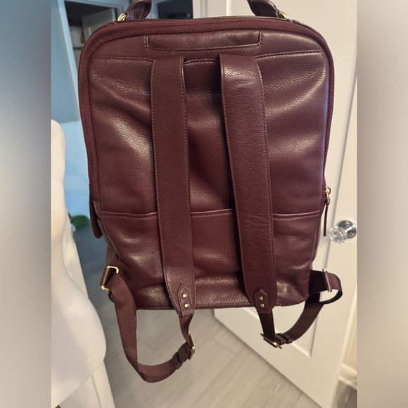 Tumi Gemma Leather Backpack in Cordovan - Picture 9 of 14